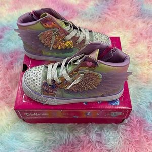 Sketchers Twinkle Toes Light Up Unicorn Wings Girl Sneakers